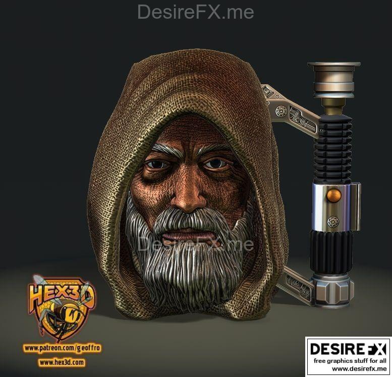 Hex3D-欧比旺杯-3D打印模型|Hex3D – Obi Wan Mug – 3D Print Model STL