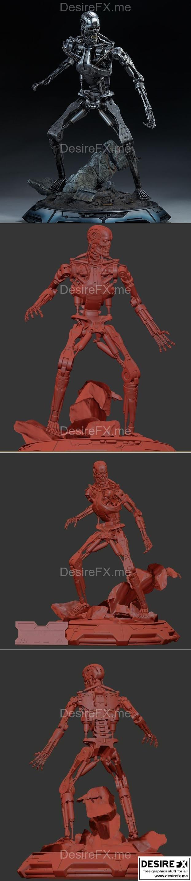 终结者T-800内骨骼 T1 3D打印模型|Terminator T-800 Endoskeleton Rekvizit T1 – 3D Print Model STL