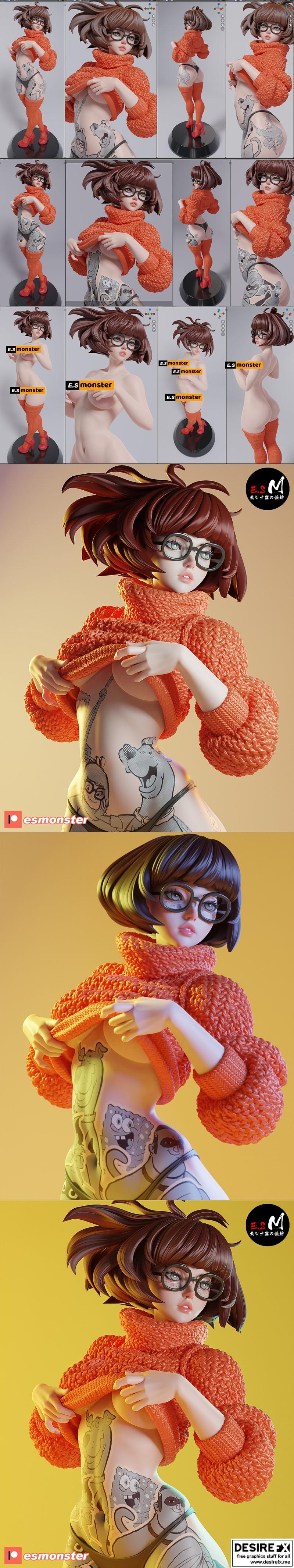 Velma - E.S.怪物 - 3D打印模型|Velma – E.S Monster – 3D Print Model STL