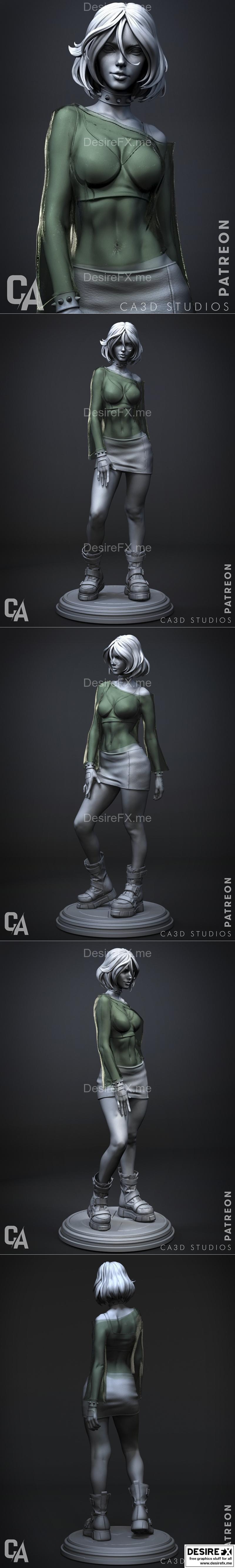 Ca 3d Studios - 金刚狼进化 - 3D打印模型|Ca 3d Studios – Rogue-Xmen Evolution – 3D Print Model STL
