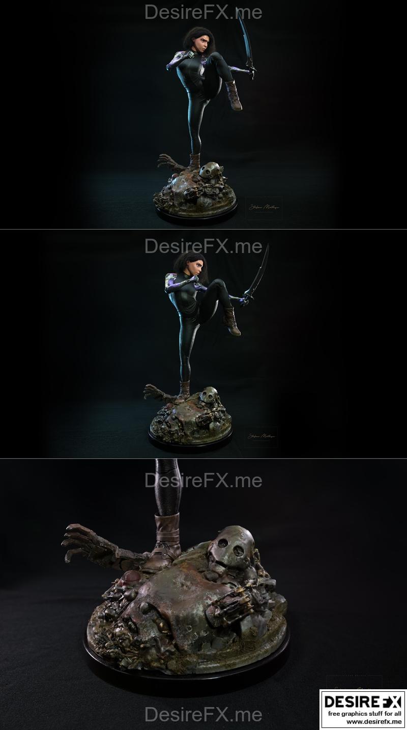 阿丽塔：战斗天使 3D打印模型|Alita Battle Angel – 3D Print Model STL