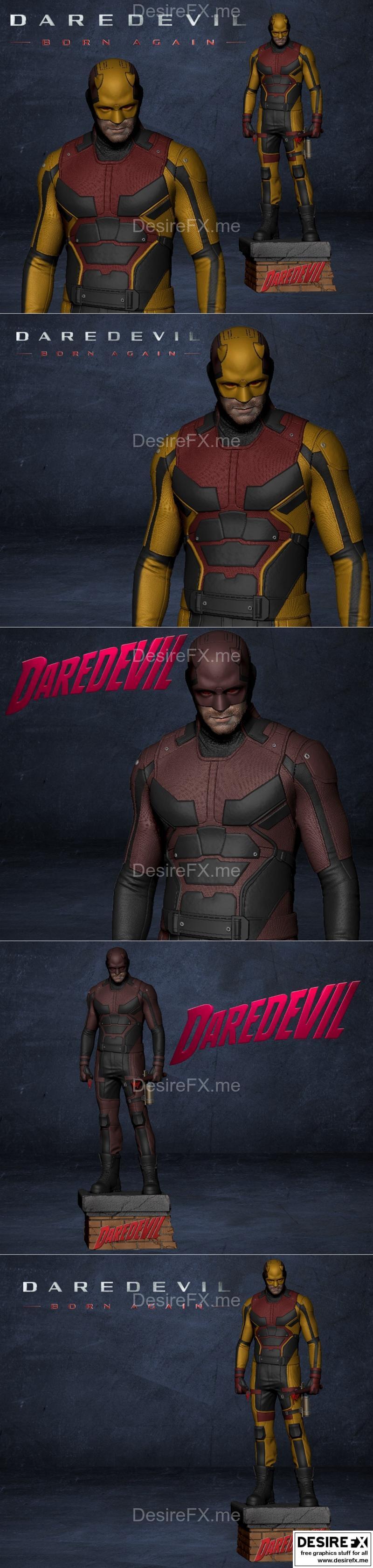 红 daredevil 3D打印模型|Red Daredevil – 3D Print Model STL