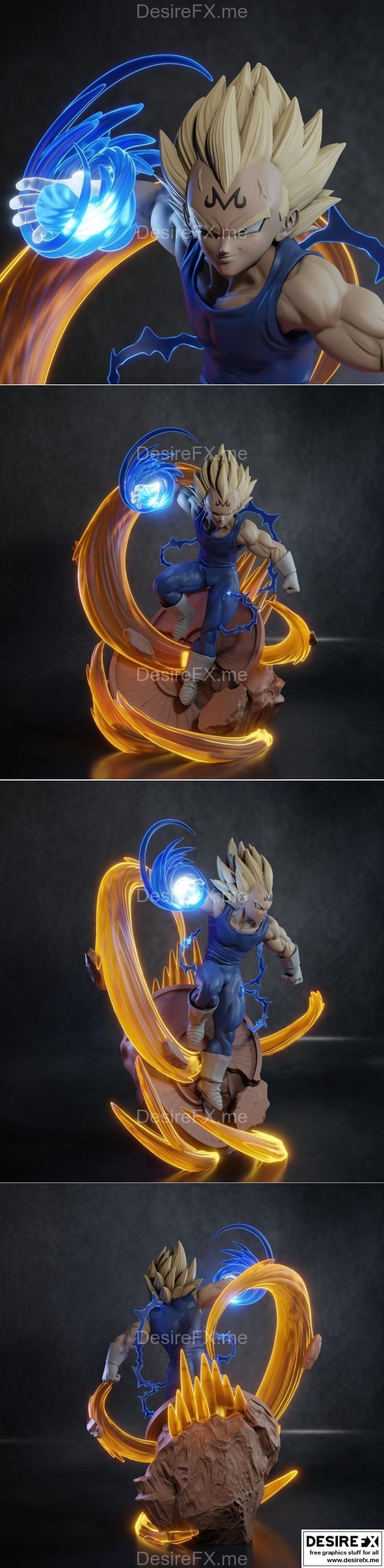 悟空3D打印模型|Majin vegeta – 3D Print Model STL