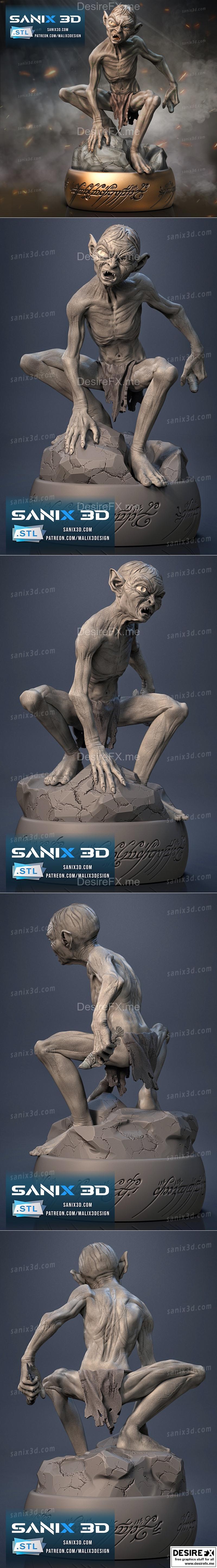 Sanix - 3D打印模型 - 戈尔贡（咕噜）|Sanix – Gollum – 3D Print Model STL