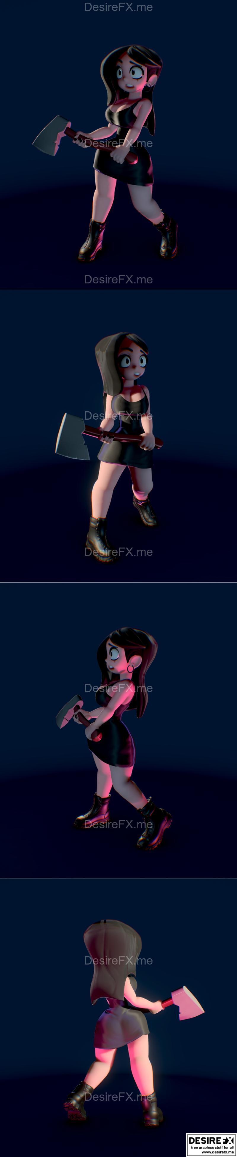 Tomaco 40k少女3D打印模型|Tomaco 40k Girl Dtiys – 3D Print Model STL