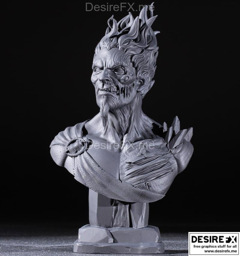 哈迪斯雕像 3D打印模型|Hades Bust – 3D Print Model STL