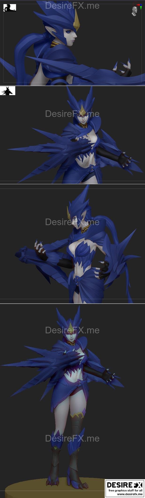 冰龙Shyvana 3D打印模型|Ice Drake Shyvana – 3D Print Model STL