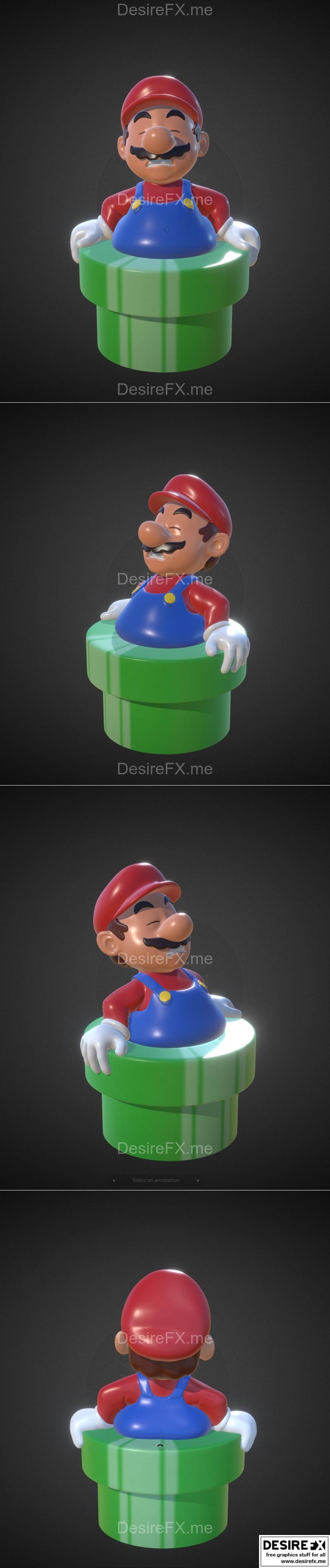 肥皂马里奥 3D打印模型|Fat Mario – 3D Print Model STL