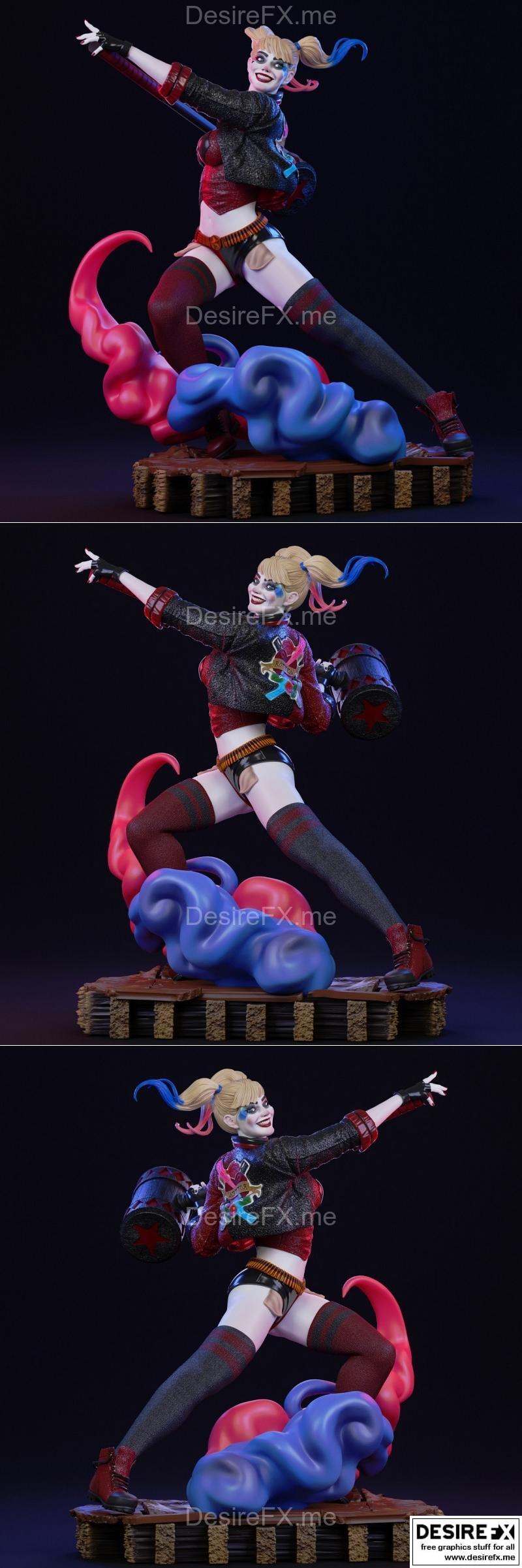 哈莉奎因 3D打印模型 STL|DPaula Harley Quinn – 3D Print Model STL