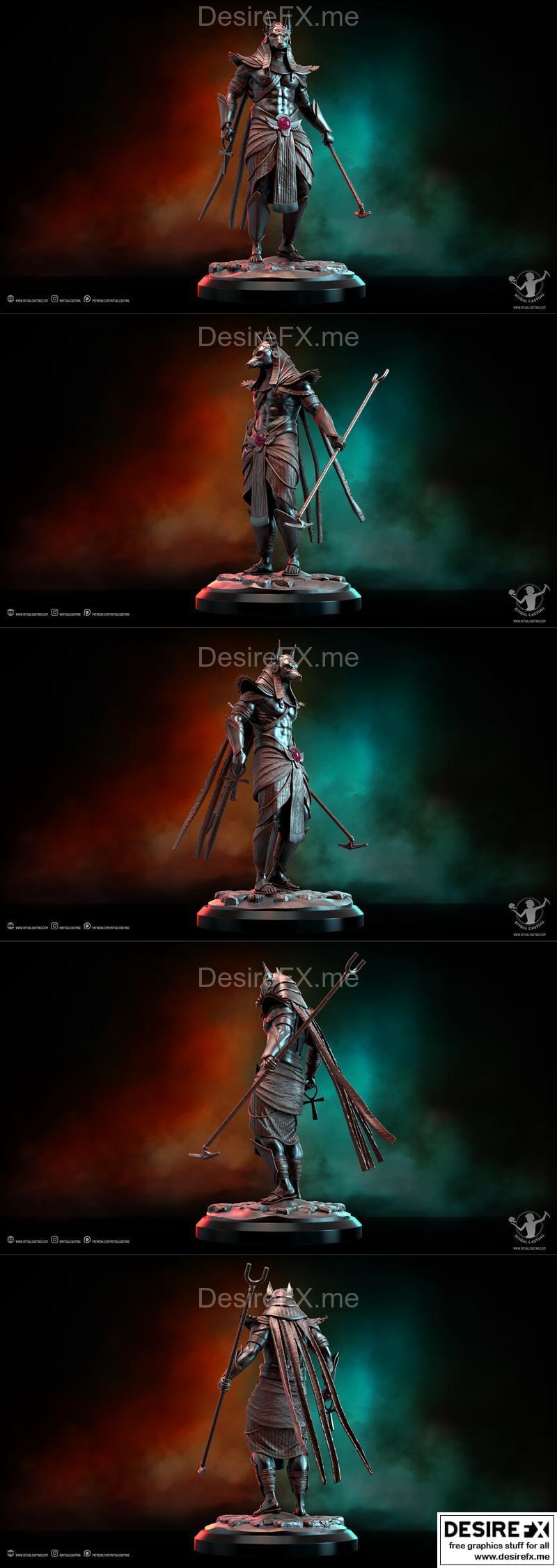 安布罗斯3D打印模型|Ritual Casting – Anubis – 3D Print Model STL