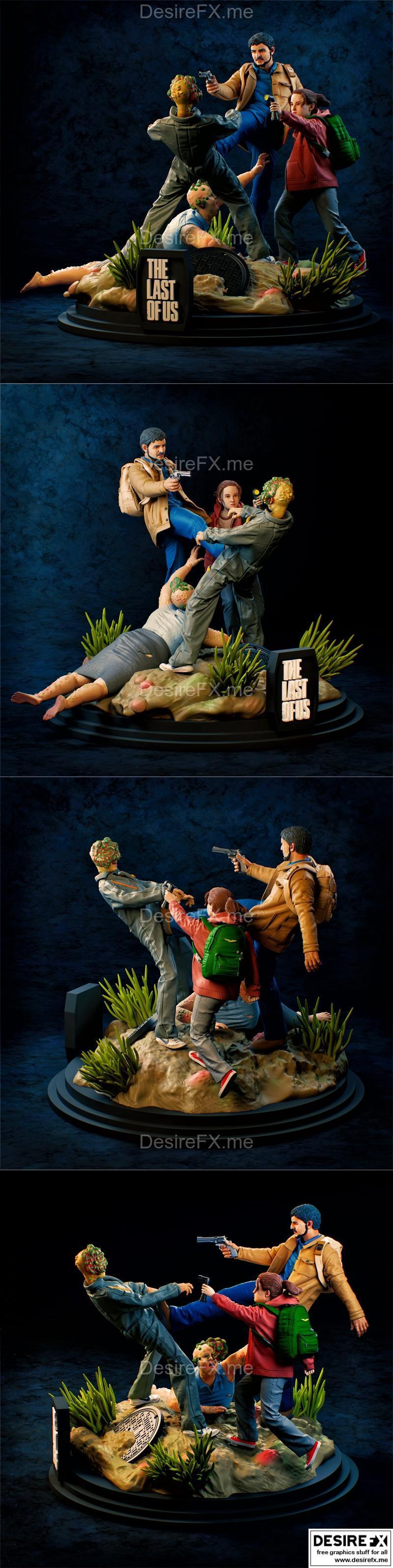 《最后生还者》电视剧 3D打印模型|The Last of Us TV serie Diorama – 3D Print Model STL