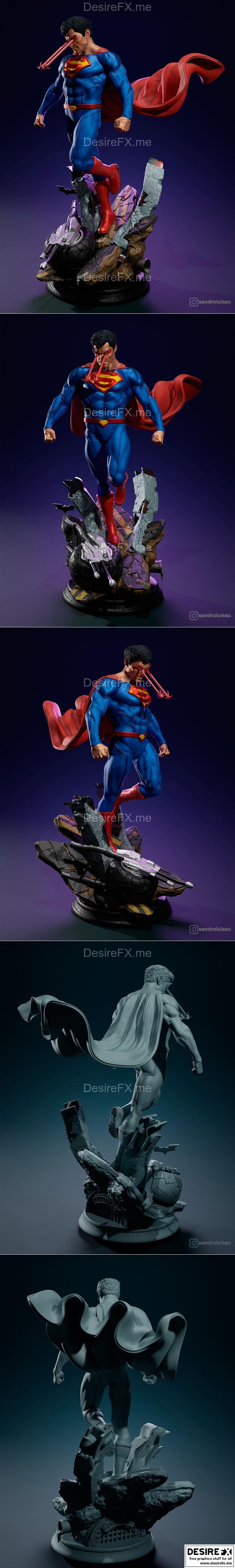 超人V2 3D打印模型|Superman V2 from DC – 3D Print Model STL