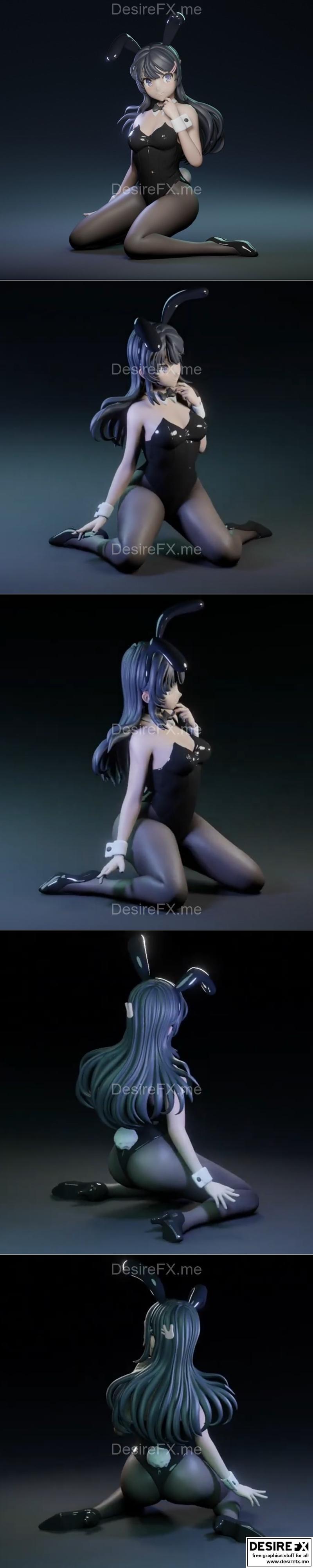 马樱岛 3D打印模型|Mai Sakurajima – Garage kit – 3D Print Model STL