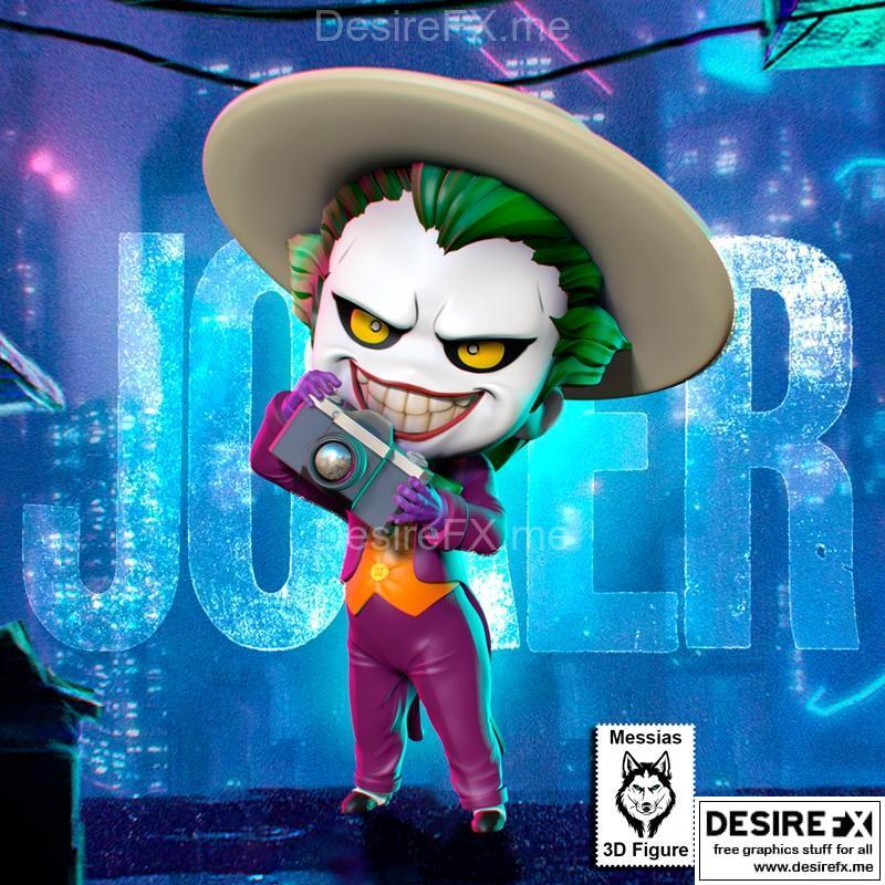 小恶魔杰克 3D打印模型|Chibi Joker – 3D Print Model STL