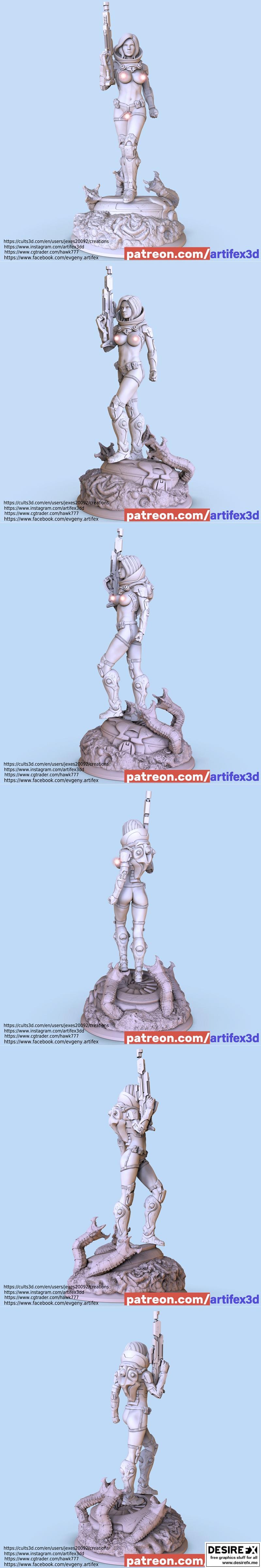 银河先锋 - 3D打印模型|Galactic Ranger – 3D Print Model STL