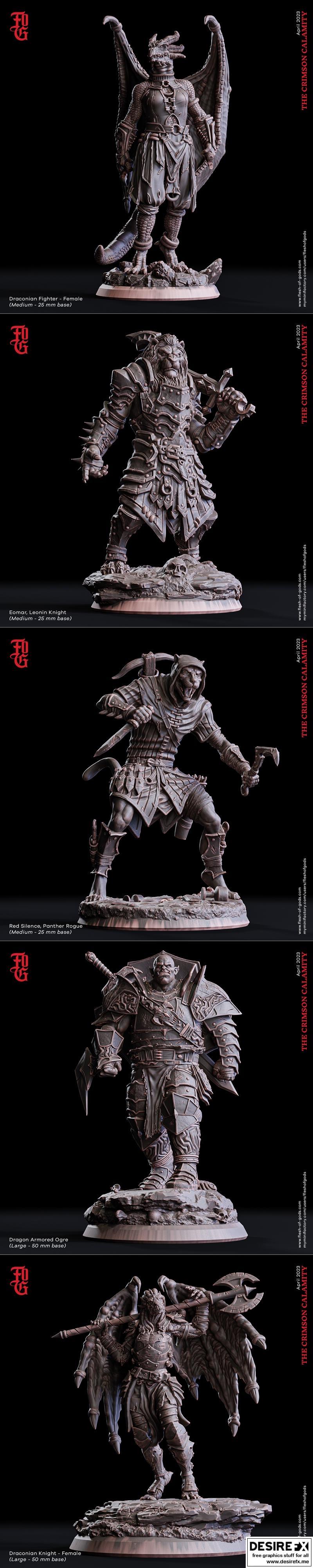 神之肉——猩红灾厄 3D打印模型|Flesh of Gods – The Crimson Calamity April 2023 – 3D Print Model STL