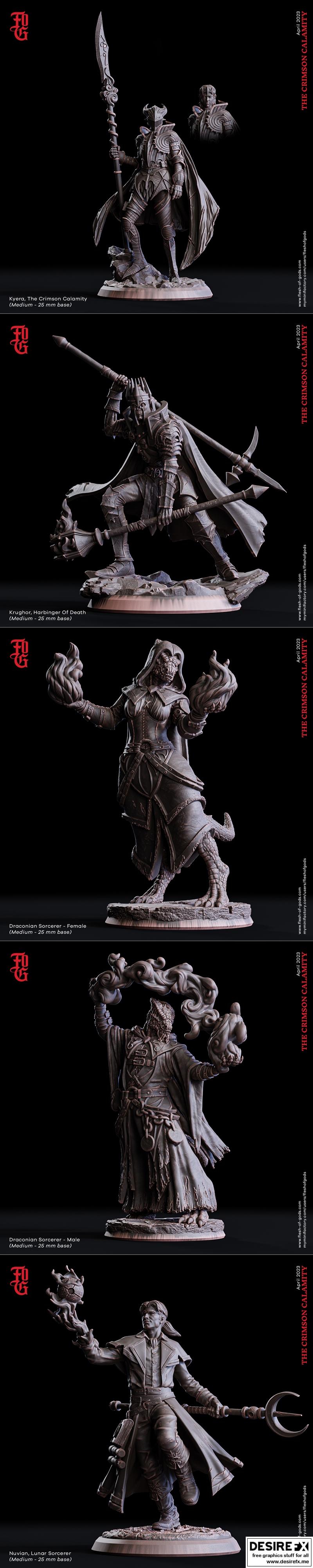 神之肉——猩红灾厄 3D打印模型|Flesh of Gods – The Crimson Calamity April 2023 – 3D Print Model STL