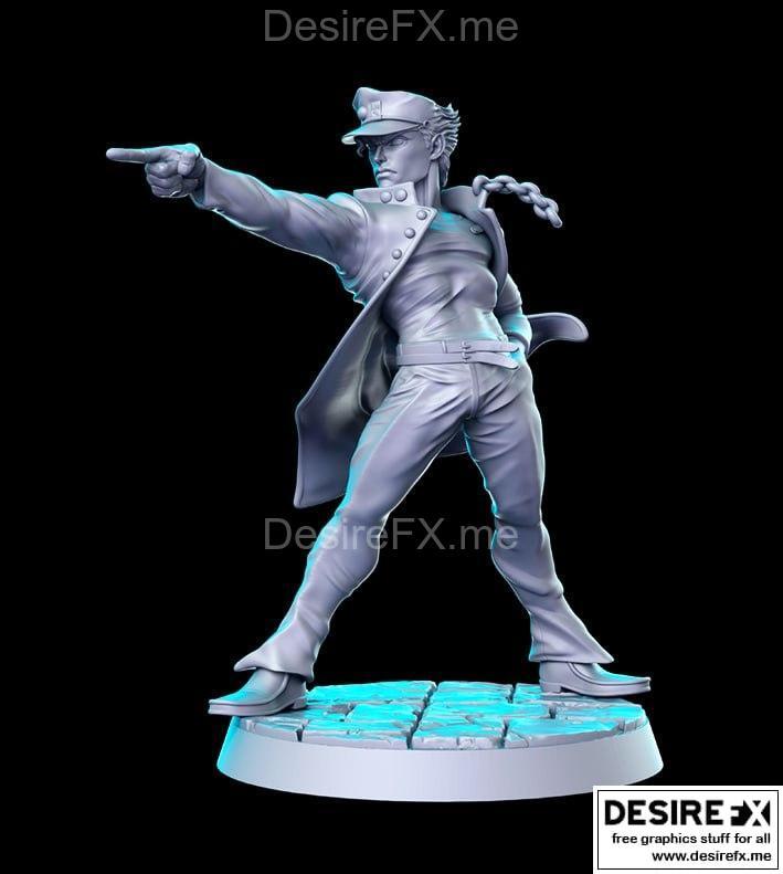 乔瑟夫·乔斯达 3D打印模型 STL|Jotaro – 3D Print Model STL