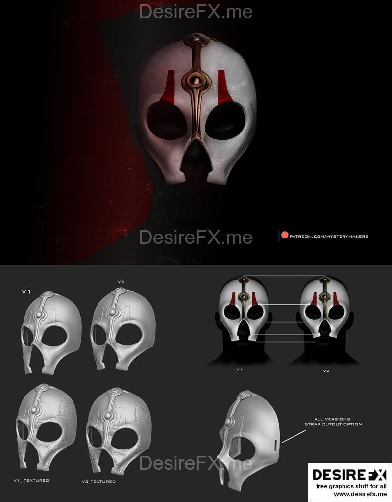 尼禄面具 3D打印模型|Darth Nihilus Mask – 3D Print Model STL