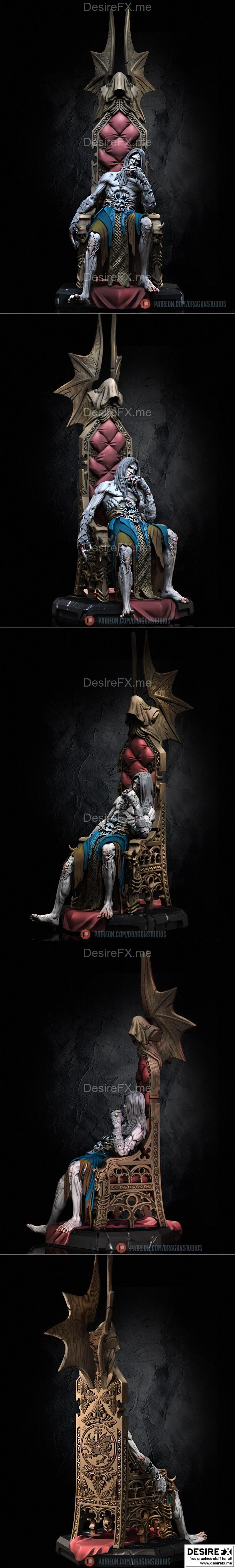 旧德拉库尔·贝尓蒙特 3D打印模型|Old Dracul Belmont – 3D Print Model STL