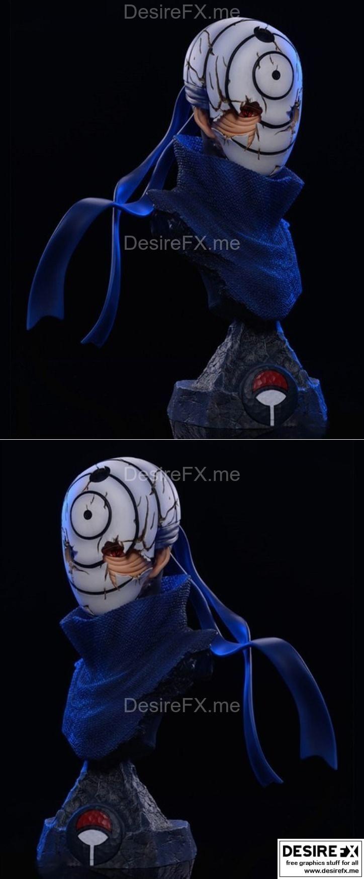 宇智波佐助 3D打印模型|Obito Uchiha Bust – 3D Print Model STL