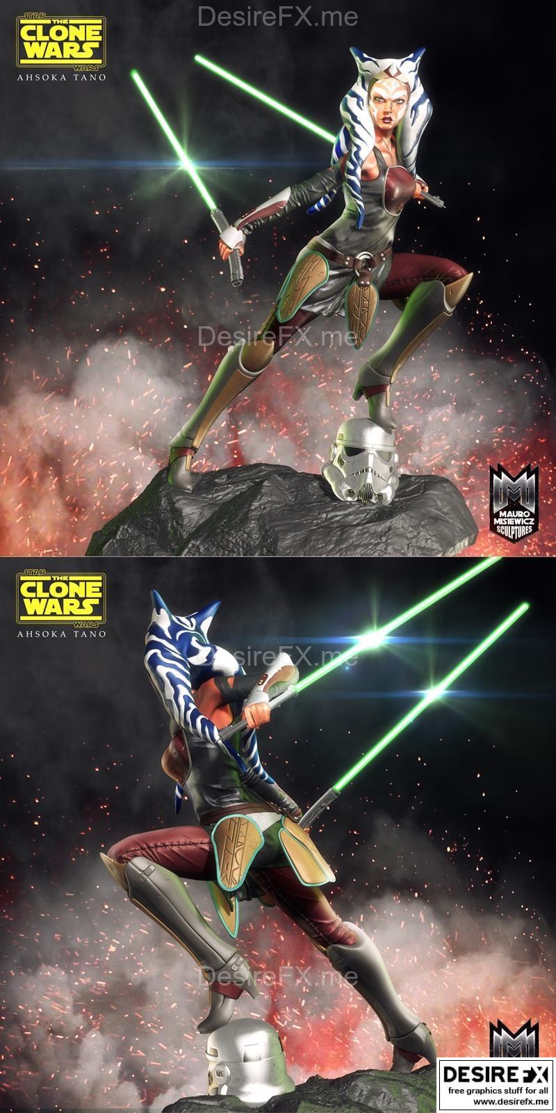 Ahsoka Tano 3D打印模型|Mauro Misiewicz – Ahsoka Tano – 3D Print Model STL