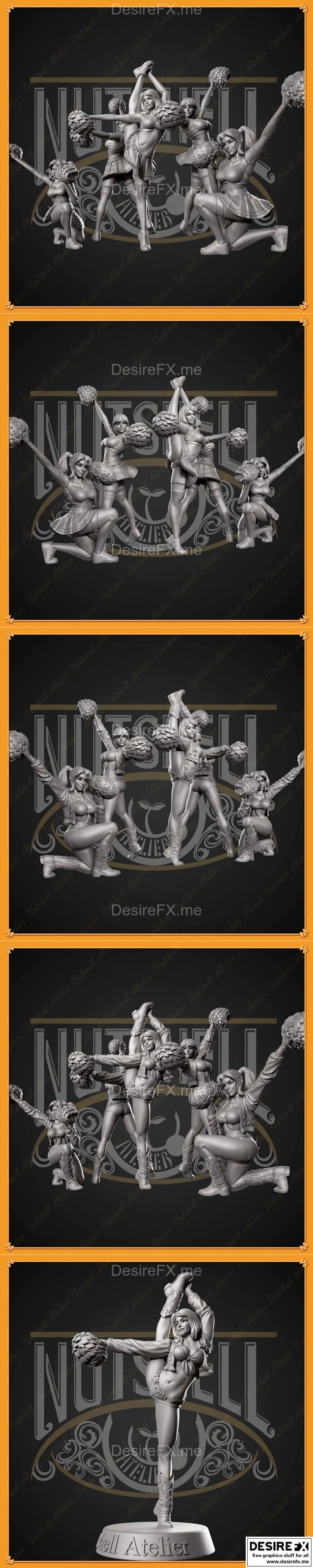 Nutshell Atelier - 快乐啦啦队 - 3D打印模型|Nutshell Atelier – Cheerleader – 3D Print Model STL