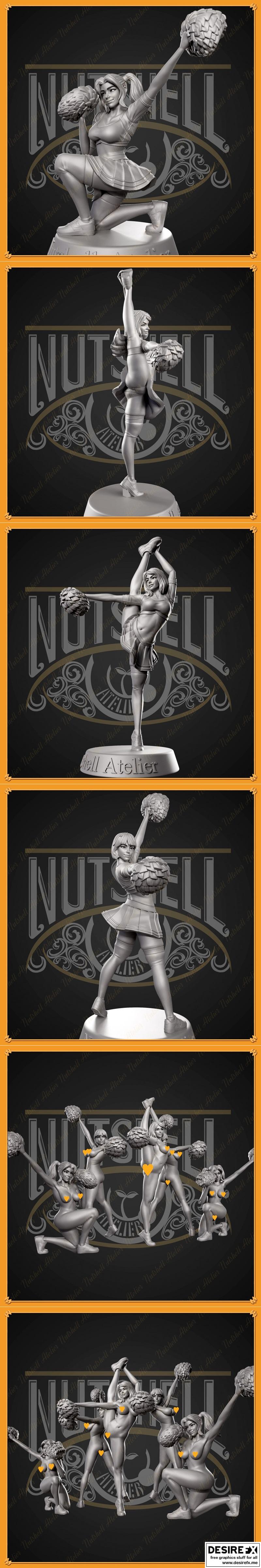 Nutshell Atelier - 快乐啦啦队 - 3D打印模型|Nutshell Atelier – Cheerleader – 3D Print Model STL