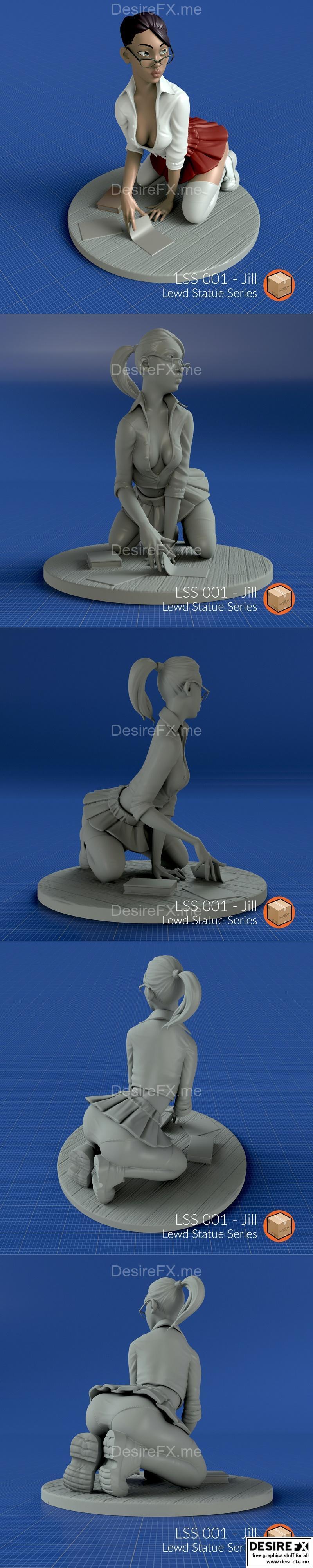 LSS001 Jill 01 3D打印模型|LSS 001 – Jill 01 – 3D Print Model STL