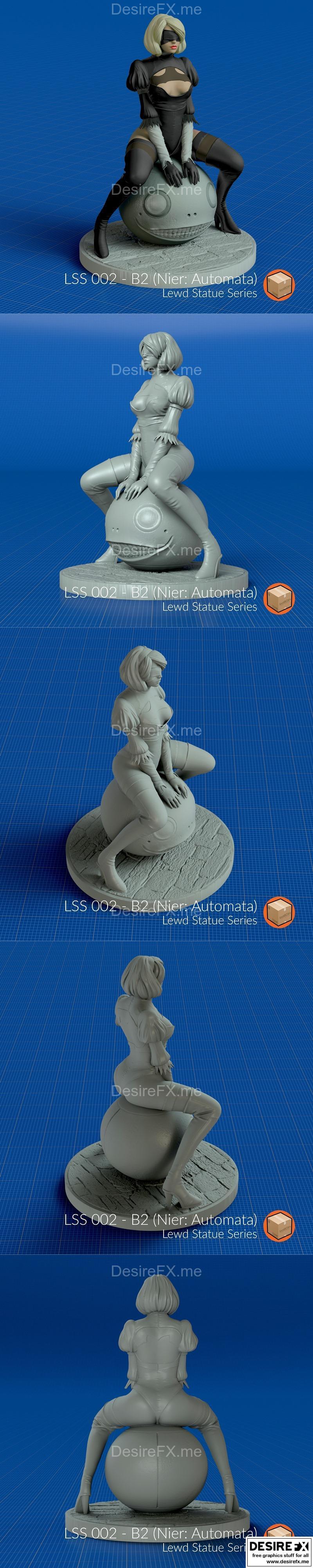 LSS 002 – 《尼尔：自动化》3D打印模型|LSS 002 – B2 (Nier Automata) – 3D Print Model STL