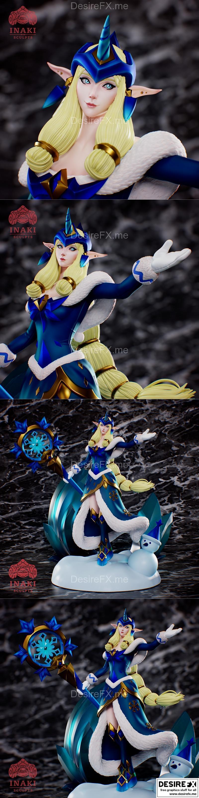 Soraka冬季奇境 3D打印模型|Soraka Winter Wonder – League of Legends – 3D Print Model STL