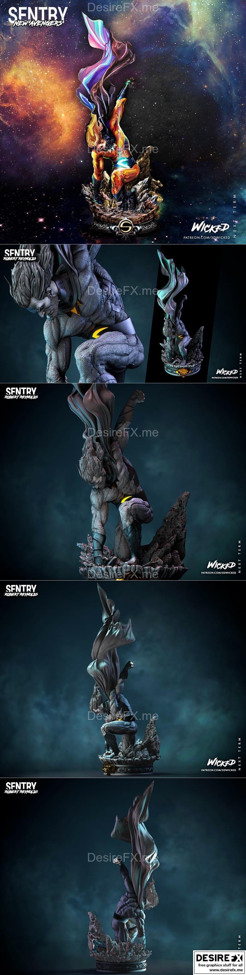 Wicked哨兵雕塑 3D打印模型|Wicked – Sentry Sculpture – 3D Print Model STL
