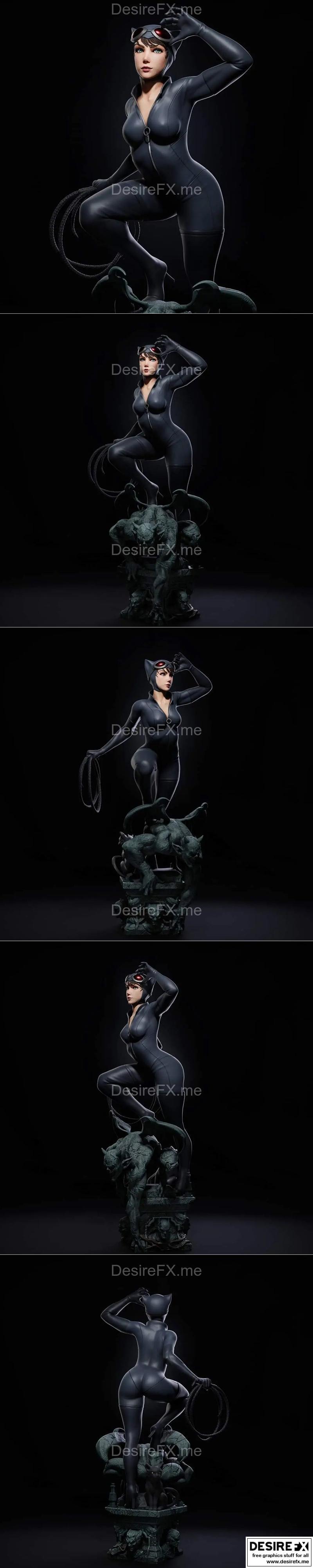 Ca 3d Studios - 雪豹女 - 3D打印模型|Ca 3d Studios – Catwoman – 3D Print Model STL
