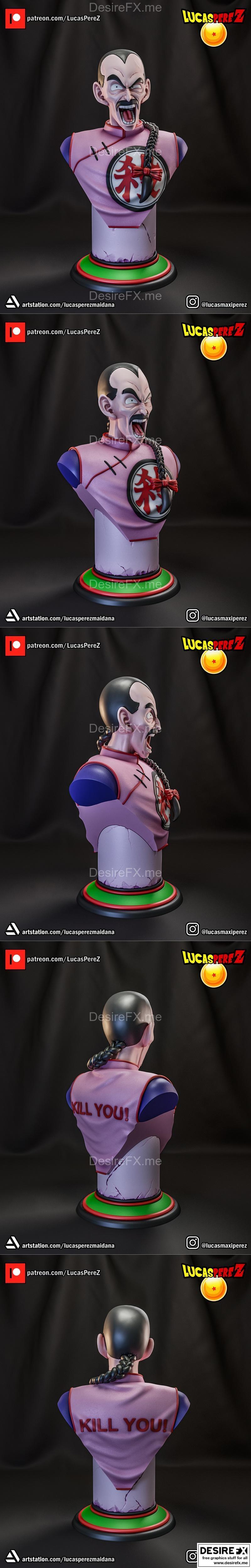 TAO PAI PAI BUST – 3D打印模型：动漫游戏角色立体造型|TAO PAI PAI BUST – 3D Print Model STL