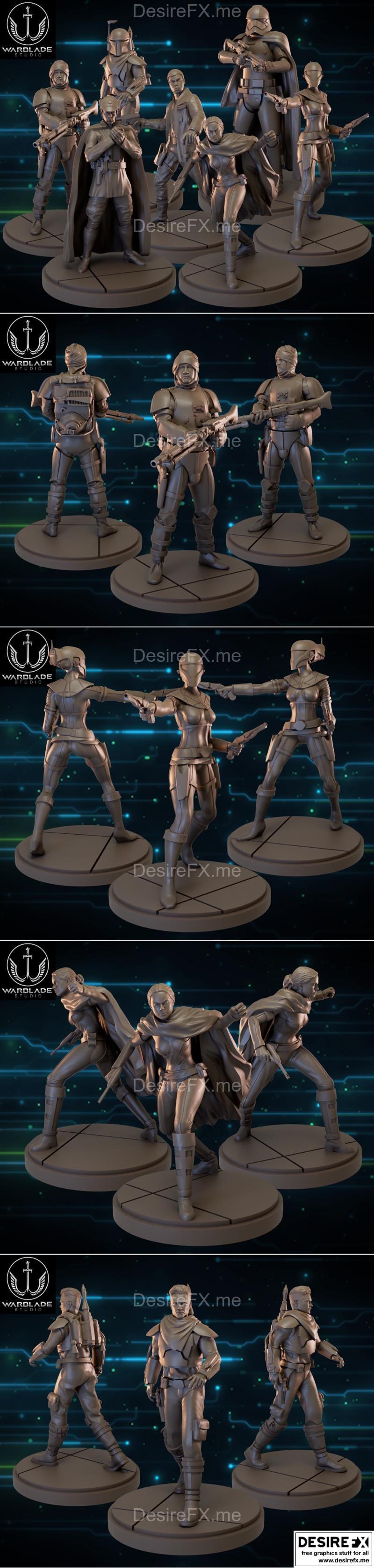 Warblade Studios 2023年3D打印模型：动漫游戏角色立体模型集|Warblade Studios April 2023 – 3D Print Model STL