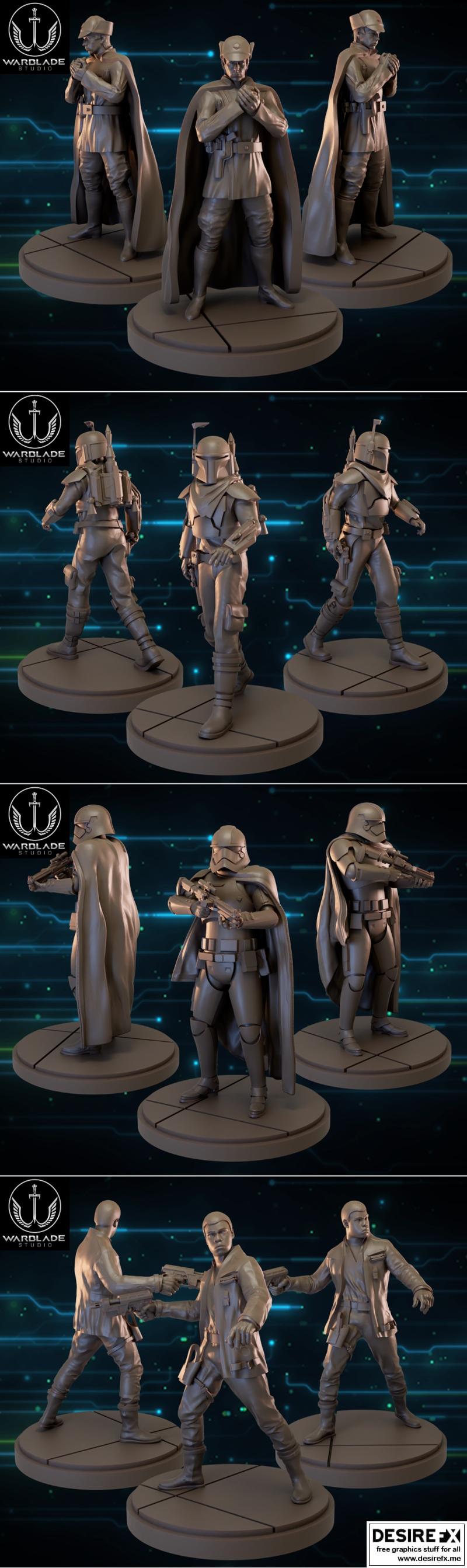 Warblade Studios 2023年3D打印模型：动漫游戏角色立体模型集|Warblade Studios April 2023 – 3D Print Model STL