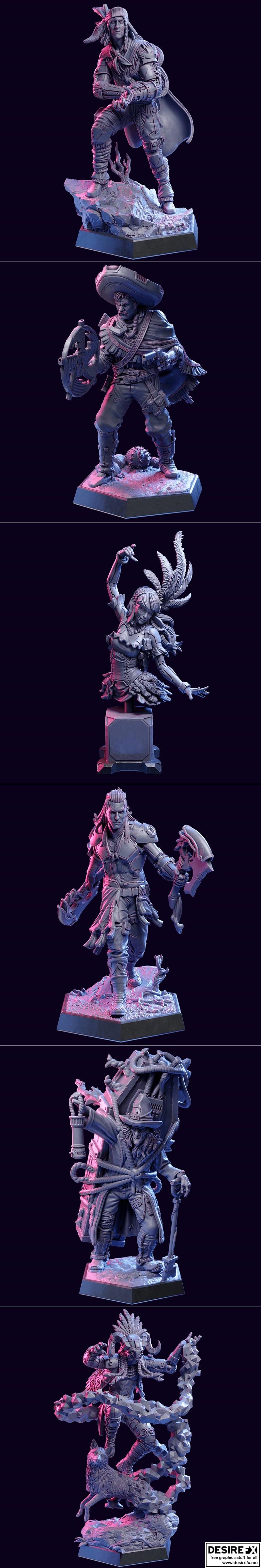 Loot Studio科幻作品《荒野前沿》3D打印模型|Loot Studio Sci-Fi – The Wild Frontier April 2023 – 3D Print Model STL