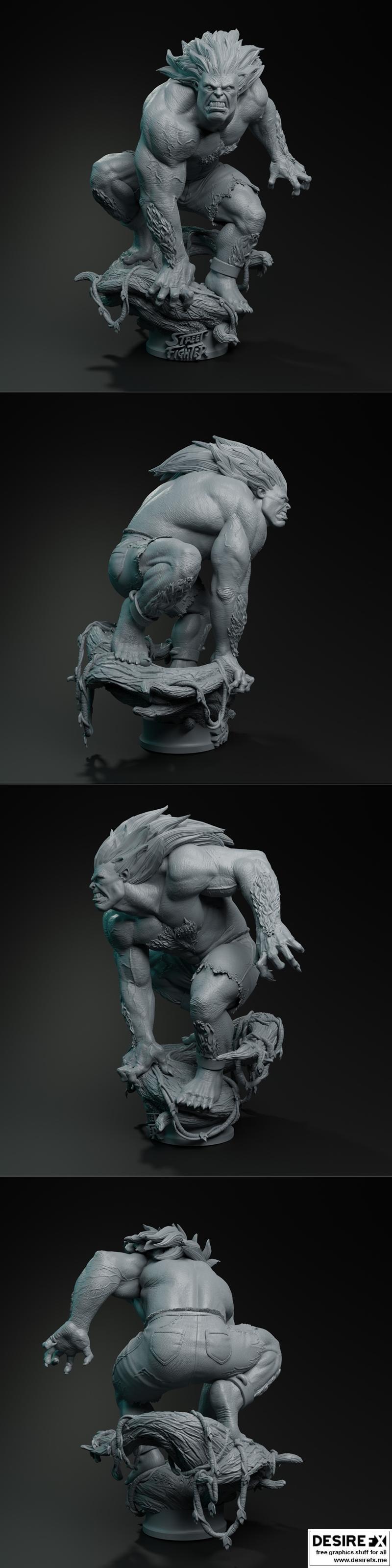 街霸 克拉克 3D打印模型|Street Fighter – Blanka – 3D Print Model STL