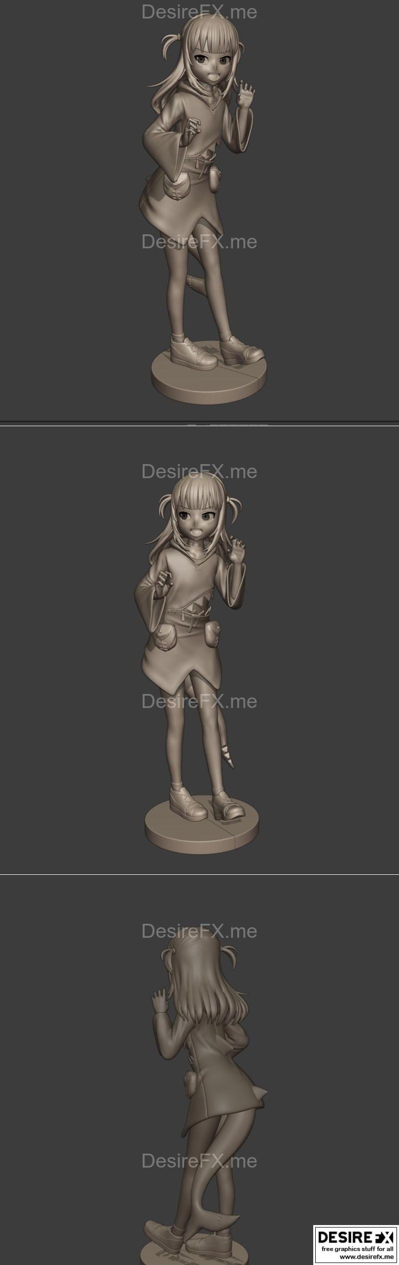 Gawr Gura 3D打印模型|Gawr Gura – hololive – 3D Print Model STL