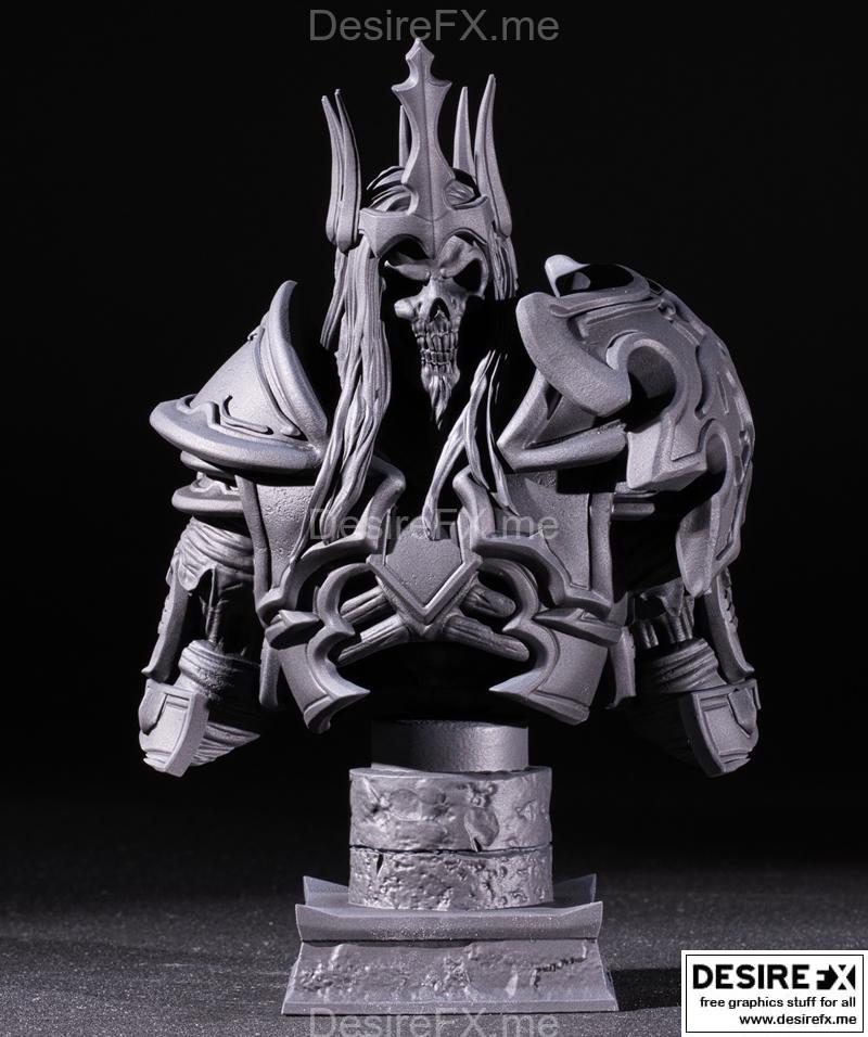 莱欧瑞克模型 - 3D打印雕塑文件|Leoric Bust – 3D Print Model STL