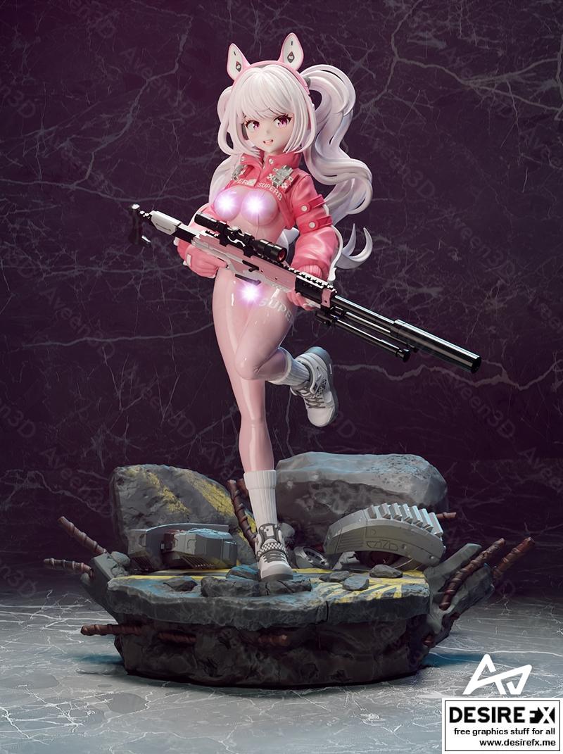 Alice Nikke 3D打印模型|Alice Nikke – 3D Print Model STL
