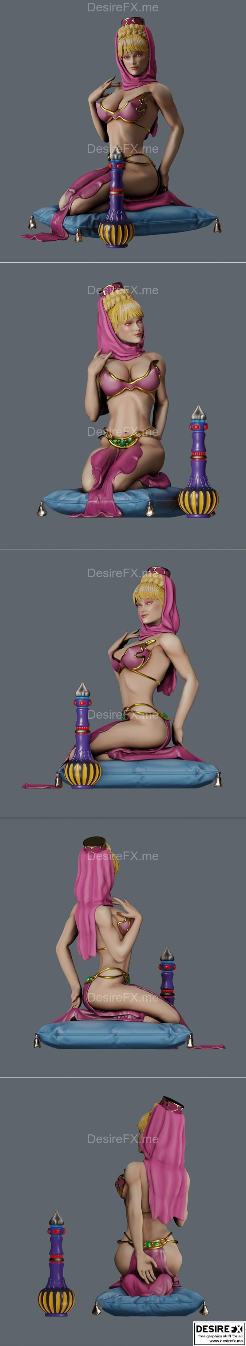 我梦中的珍妮——3D打印模型|I Dream of Jeannie – 3D Print Model STL