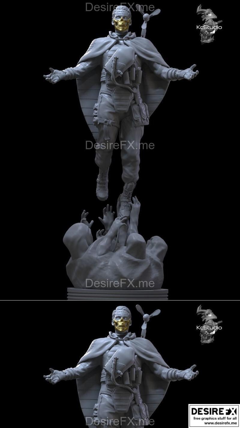 KCStudio - 哈iggs - 死亡地平线 3D打印模型|KCStudio – Higgs – Death Stranding – 3D Print Model STL