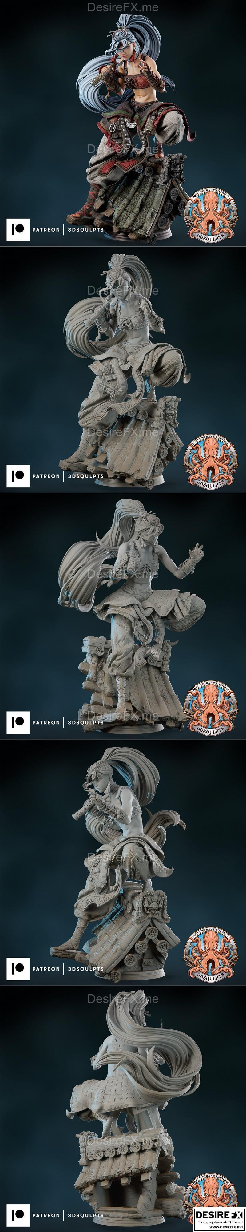 3D打印模型：刺客及配角角色设计|3dsqulpts – Assassin and Extras – 3D Print Model STL
