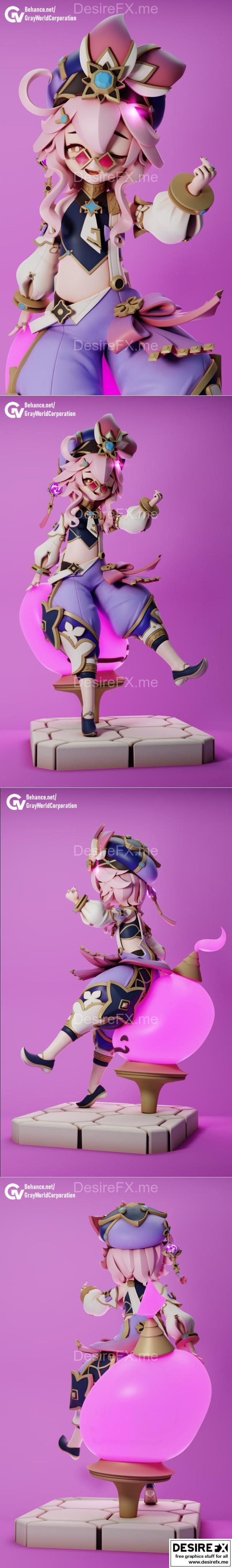 原神 Dori 3D打印模型|Dori Genshin Impact – 3D Print Model STL