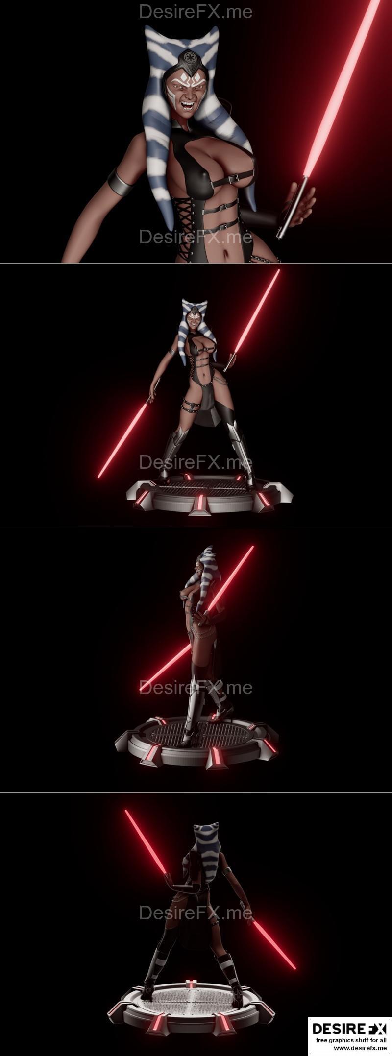 Ashoka 3D打印模型|Ashoka NSFW Version – 3D Print Model STL