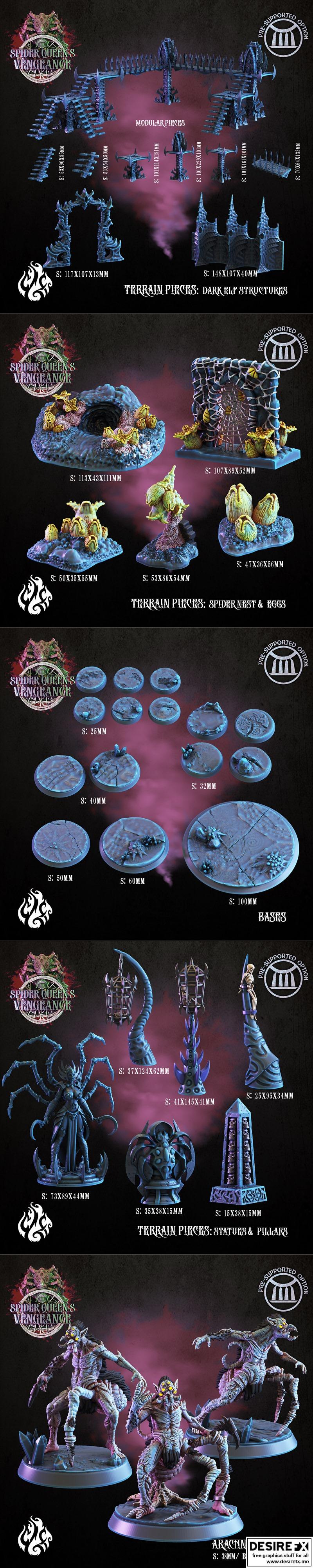 蜘蛛女王的复仇 3D打印模型|Crippled God Foundry – Spider Queen’s Vengeance March 2023 – 3D Print Model STL