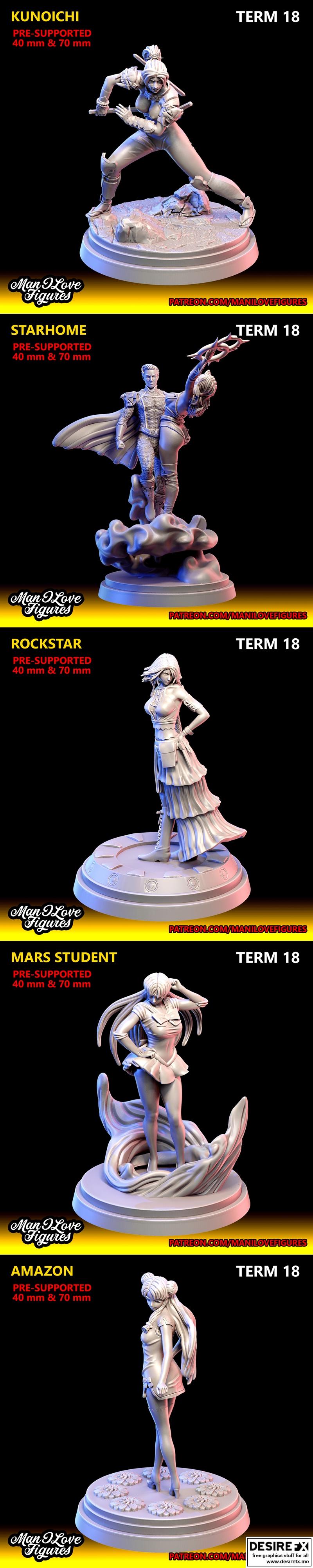 我爱的图鉴 - 18期 - 3D打印模型STL|Man I Love Figures – Term 18 – 3D Print Model STL