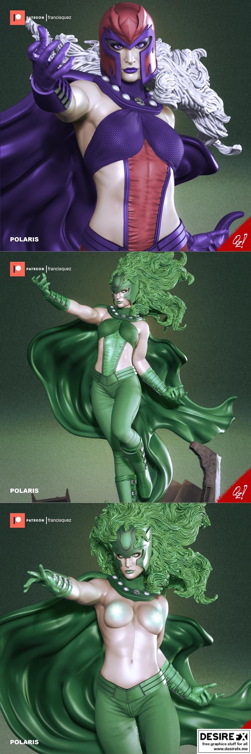 弗兰西斯·凯兹 - 波洛里斯 - 3D打印模型|Francis Quez – Polaris -Regular and extra – 3D Print Model STL