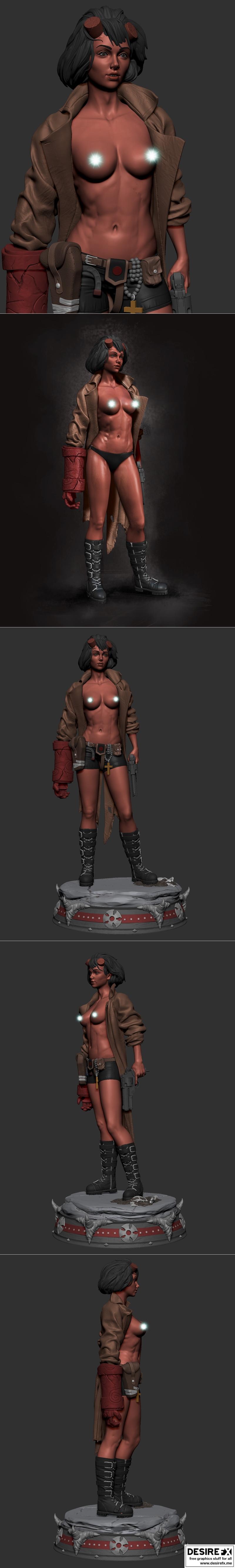 地狱少女 3D打印模型|HellGirl – 3D Print Model STL